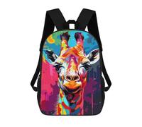 sinyumoney Colorful Giraffe Art Print-5 Zaino Per La Scuola Stampato in 3D Borsa Scolastica Per Ragazzi E Ragazze Zaino Per Bambini Zaino Da Viaggio 17inch