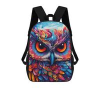 sinyumoney Colorful Koala Illustration Zaino Per Bambini, Adolescenti E Studenti, Zaini Per Ragazze, Zaini Per Bambini Piccoli, Primari E Secondari, Colorful Owl Artwork-25, 17"
