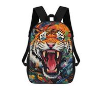 sinyumoney Colorful Leopard Painting Zaino Scuola Stampato 3D Per Bambini, Borsa Scuola Moda E Casual Per Ragazzi Studenti Della Scuola Elementari E Del College, Stile-16, 17"