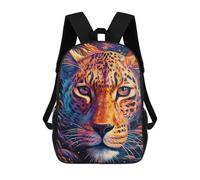 sinyumoney Colorful Leopard Portrait Zaino Scolastico Stampato in 3D, Borse Scolastiche Per Ragazzi E Ragazze, Zaino Per Laptop Per Bambini/studenti/adulti 17inch