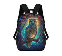 sinyumoney Colorful Owl Artwork-8 Zaino Scolastico Per Bambini, Zaino Casual Da Viaggio Per Ragazzi E Ragazze, Zaino Da Giorno Di Grande Capacità 17inch