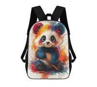 sinyumoney Colorful Panda Bear Zaino Scolastico Per Bambini Stampato in 3D, Zaini Da Viaggio Ad Alta Capacità, Borse Per Libri, Zaini Scolastici Per Bambini 17inch