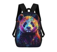 sinyumoney Colorful Panda Portrait Zaino Per Bambini, Borsa Scolastica Per Ragazzi E Adolescenti, Regalo, Zaino Da Viaggio, Zaino Scolastico, Borsa Per Libri 17inch