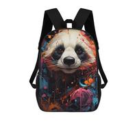 sinyumoney Colorful Panda Portrait Zaino Per La Scuola Stampato in 3D Borsa Scolastica Per Ragazzi E Ragazze Zaino Per Bambini Zaino Da Viaggio 17inch