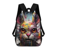 sinyumoney Colorful Rabbit Painting Zaino Scolastico Per Bambini, Zaino Casual Da Viaggio Per Ragazzi E Ragazze, Zaino Da Giorno Di Grande Capacità 17inch