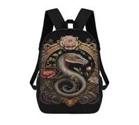 sinyumoney Colorful Red Panda Art Print Zaino scolastico stampato 3D per bambini, stile casual e alla moda, ideale per viaggi e studi., Stile-6, 17"