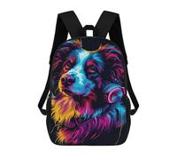 sinyumoney Colorful Red Panda Art Print Zaino scolastico stampato 3D per bambini, stile casual e alla moda, ideale per viaggi e studi., Stile: 11., 17"