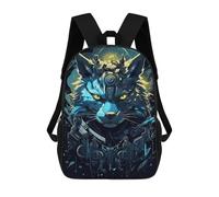 sinyumoney Colorful Red Panda Art Print Zaino scolastico stampato 3D per bambini, stile casual e alla moda, ideale per viaggi e studi., Stile-23, 17"