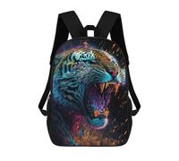 sinyumoney Colorful Roaring Tiger Artwork -1 Zaino Per Ragazzi, Studenti Adolescenti, Zainetti Per Ragazze, Borse Per Bambini, Scuola Elementare, Scuola Media, Borsa Per Libri 17inch
