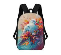 sinyumoney Colorful Skull Artwork - Zaino scolastico di grande formato, resistente all'acqua, per computer portatile, ideale per scuola, lavoro o viaggi, Stile-23, 17"