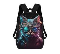sinyumoney Cool Cat Zaini Stampati in 3D, Borsa Scolastica Casual Per Bambini, Borsa Scolastica Alla Moda Per Ragazzi, Studenti Delle Scuole Medie 17inch