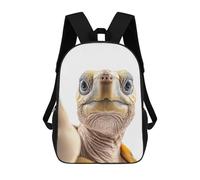 sinyumoney Cool Turtle Selfie - Fun Animal Zaino Scolastico Stampato in 3D, Borse Scolastiche Per Ragazzi E Ragazze, Zaino Per Laptop Per Bambini/studenti/adulti 17inch