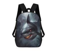 sinyumoney Cool Wild Bald Eagle Zaini Stampati 3D Zaino Scuola Per Bambini Zaino Casual Per Il Giorno Borsa Da Viaggio Casual Per Gli Studenti Del College, Surreal Fantasy Shark, 17"