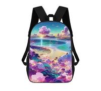 sinyumoney Corgi's Emotional Journey Zaini Per Bambini, Zaini Personalizzati 3D Per Ragazzi E Ragazze, Grandi Zaini Scuola Casual, Island Of Dreams -5, 17"