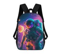 sinyumoney Cosmic Astronaut Adventure-7 Zaino Scolastico Per Bambini, Zaino Casual Da Viaggio Per Ragazzi E Ragazze, Zaino Da Giorno Di Grande Capacità 17inch