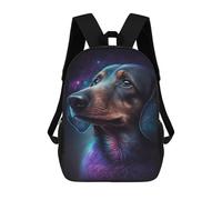 sinyumoney Cosmic Bicycle Journey Zaini Per Bambini Zaino Scuola Stampato 3D Per Bambini Zaino Da Viaggio Borsa Libri Per Bambini Borsa Scuola, Stile-5, 17"