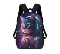 sinyumoney Cosmic Cat Explorer-1 Zaino Scolastico Resistente All'acqua, Zaino Da Viaggio, Borsa Per Computer - Perfetto Per Viaggi, Lavoro E Uso Quotidiano 17inch