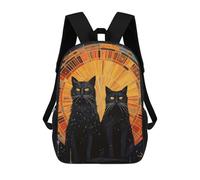 sinyumoney Cosmic Cats Zaini Stampati in 3D, Borsa Scolastica Casual Per Bambini, Borsa Scolastica Alla Moda Per Ragazzi, Studenti Delle Scuole Medie 17inch