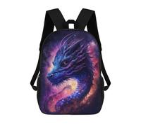 sinyumoney Cosmic Dragon Artwork Zaini Per Bambini, Zaini Scolastici Personalizzati 3D Per Ragazzi E Ragazze, Zaini Scolastici Grandi, Zaini Casual Da Giorno 17inch