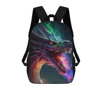 sinyumoney Cosmic Dragon Serpent King Zaino Per Bambini Borsa Scolastica Per Ragazzi Cartone Animato Stampa 3D Borsa Scolastica Per Studenti Zaino Per Laptop Per Ragazzi E Ragazze 17inch