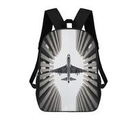 sinyumoney Cosmic Fox Spirit Zaino Scuola Stampato 3D Per Ragazzi E Ragazze Zaino Per Computer Portatile Per Bambini/Studenti/Adulti, Airliner Plane Bottom View, 17"