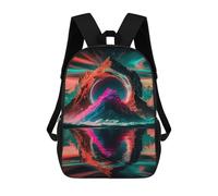 sinyumoney Cosmic Gateway Reflections Zaino Per Bambini Borsa Scolastica Per Ragazzi Cartone Animato Stampa 3D Borsa Scolastica Per Studenti Zaino Per Laptop Per Ragazzi E Ragazze 17inch