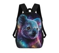 sinyumoney Cosmic Koala Art Print-23 Zaini, Zaino Per Bambini, Borsa Scolastica Per Studenti, Zaini Da Viaggio Stampati in 3D, Zaino Accessorio Moda, Zaini Impermeabili Per Bambini 17inch