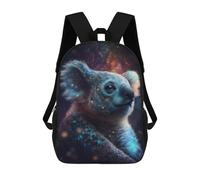 sinyumoney Cosmic Koala in Space Stampa Zaino Per Bambini, Borsa Scolastica Per Adulti E Bambini, Zaino Da Viaggio Per Tutti I Giorni 17inch