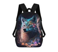 sinyumoney Cosmic Labrador Ritratto-8 Zaini Alla Moda Stampati 3D Borsa Scuola Casual Per Bambini, Ragazzi Studenti Della Scuola Elementari E Del College, Stile: 20., 17"