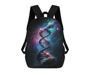 sinyumoney Cosmic Lightning Zaini Per Bambini Zaino Scuola Stampato In 3D Per Bambini Zaini Da Viaggio Borse Per Libri Per Bambini Zaino Scuola, Human Dna In The Space V4, 17"