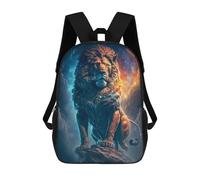 sinyumoney Cosmic Lion Majesty Zaino Scolastico Stampato in 3D, Borse Scolastiche Per Ragazzi E Ragazze, Zaino Per Laptop Per Bambini/studenti/adulti 17inch