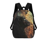sinyumoney Cosmic Nebula Chimpanzee Zaino Scolastico Stampato in 3D, Borse Scolastiche Per Ragazzi E Ragazze, Zaino Per Laptop Per Bambini/studenti/adulti 17inch