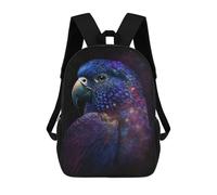 sinyumoney Cosmic Parrot Art Print-2 Zaino Scolastico Stampato in 3D, Borse Scolastiche Per Ragazzi E Ragazze, Zaino Per Laptop Per Bambini/studenti/adulti 17inch