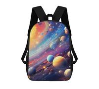 sinyumoney Cosmic Planetscape Zaino Scolastico Per Bambini, Borsa Scolastica Stampata in 3D Per Ragazzi, Studenti Delle Scuole Elementari E Medie 17inch