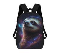 sinyumoney Cosmic Sloth Portrait-16 Zaini Stampati in 3D, Borsa Scolastica Casual Per Bambini, Borsa Scolastica Alla Moda Per Ragazzi, Studenti Delle Scuole Medie 17inch
