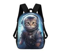 sinyumoney Cosmic Space Cat Zaini Scolastici Per Bambini Stampati in 3D 17inch Zaini Scolastici Per Bambini Alla Moda Casual Ad Alta Capacità Borse Da Viaggio Per Libri