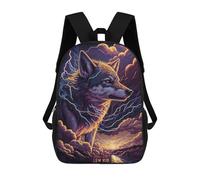 sinyumoney Cosmic Squirrel in Space Zaino scolastico stampato 3D per bambini, stile casual e alla moda, ideale per viaggi e studi., Stile-21, 17"