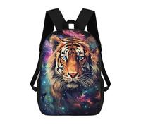 sinyumoney Cosmic Starry Tiger Zaino Scolastico Alla Moda Per Studenti, Adatto A Ragazzi E Ragazze, Ideale Per Viaggi All'aperto E Attività Ricreative. 17inch