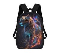 sinyumoney Cosmic Tiger Artwork Zaini Stampati in 3D Per Bambini, Zaini Scolastici, Zaini Casual Da Esterno, Zaini Casual Alla Moda Per Bambini, Borse Da Viaggio Carine 17inch