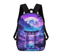 sinyumoney Cosmic Torii Gate Glow Zaino Per La Scuola Stampato in 3D Borsa Scolastica Per Ragazzi E Ragazze Zaino Per Bambini Zaino Da Viaggio 17inch