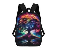 sinyumoney Cosmic Tree of Life Unity Zaino Scolastico Per Bambini, Borsa Scolastica Stampata in 3D Per Ragazzi, Studenti Delle Scuole Elementari E Medie 17inch