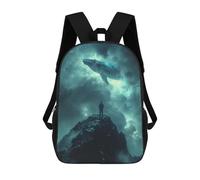 sinyumoney Cosmic Whale Fantasy Zaino Per Bambini, Borsa Scolastica Per Ragazzi E Adolescenti, Regalo, Zaino Da Viaggio, Zaino Scolastico, Borsa Per Libri 17inch