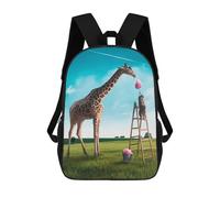 sinyumoney Cotton Candy Giraffe Zaino Scolastico Per Bambini, Stampato in 3D, Borsa Scolastica Alla Moda, Borsa Scolastica Casual Per Ragazzi, Studenti Delle Scuole Elementari E Medie 17inch