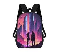 sinyumoney Couple Reigns The World Zaino Scolastico Per Bambini, Stampato in 3D, Borsa Scolastica Alla Moda, Borsa Scolastica Casual Per Ragazzi, Studenti Delle Scuole Elementari E Medie 17inch