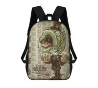 sinyumoney Craft Beer Beaver - Zaino per la scuola, per bambini, con stampa 3D, per bambini, per la scuola, per bambini, Bass Fish Enjoy Craft Beer, 17"