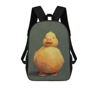 sinyumoney Crane Sunset Landscape Zaini Scuola Per Bambini Borsa Scuola Stampa 3D Per Ragazzi Studenti Della Scuola Elementari E Del College, Paffuto Yellow Duckling Painting, 17"