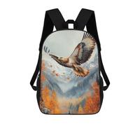 sinyumoney Crane Sunset Landscape Zaini Scuola Per Bambini Borsa Scuola Stampa 3D Per Ragazzi Studenti Della Scuola Elementari E Del College, Golden Eagle Soaring, 17"