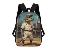 sinyumoney Cretaceous Dino Champion 3 Zaino Per Bambini Stampato in 3D, Zaino Scolastico Ad Alta Capacità, Zaino Da Viaggio, Borse Per Libri, Zaino Per Bambini 17inch