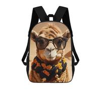 sinyumoney Cute Anfd Funny Camel Zaini Scolastici Per Bambini Stampati in 3D 17inch Zaini Scolastici Per Bambini Alla Moda Casual Ad Alta Capacità Borse Da Viaggio Per Libri