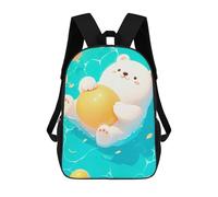 sinyumoney Cute Bear Floating Balls Zaini Stampati in 3D Per Bambini, Zaini Scolastici, Borse Scolastiche, Zaini Alla Moda Per Ragazzi, Studenti Delle Scuole Elementari E Medie 17inch